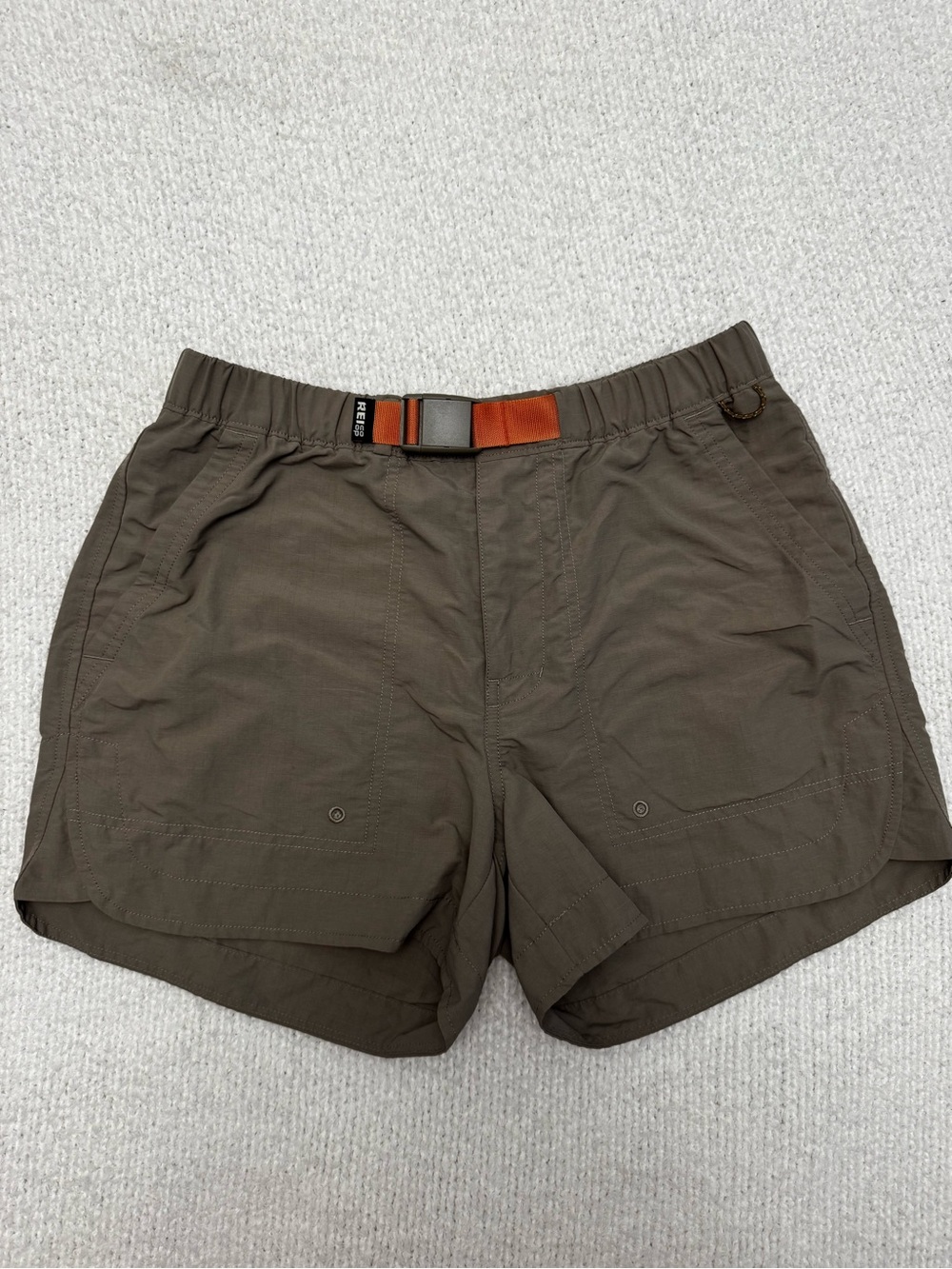 Women’s REI Co-Op Olive Brown Quick-Dry Elastic Waist Shorts - Picture 6 of 12
